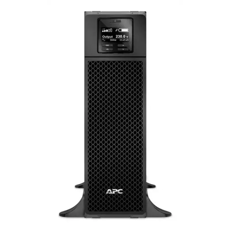 APC Smart-UPS On-Line, 5kVA, Tower, 230V, 6x C13+4x C19 IEC, Karta sieciowa+SmartSlot, Rozszerzony czas pracy, bez zestawu szyn