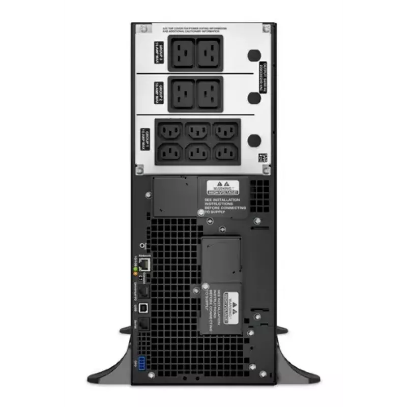 APC Smart-UPS On-Line, 6kVA/6kW, Tower, 230V, 6x C13+4x C19 IEC outlets, Network Card+SmartSlot, Extended runtime, W/O rail kit
