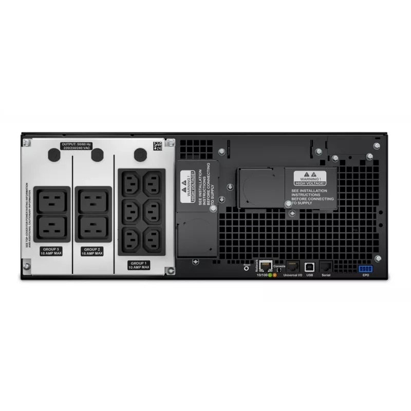 APC Smart-UPS On-Line SRT6KRMXLI - 6kW/VA, 6x C13 + 4x C19 + hardwire 1 faza wyjście, montaż w szafie, wbudowana karta NMC