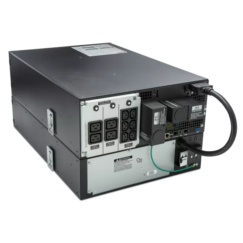 APC Smart-UPS On-Line SRT6KRMXLI - 6kW/VA, 6x C13 + 4x C19 + hardwire 1 faza wyjście, montaż w szafie, wbudowana karta NMC