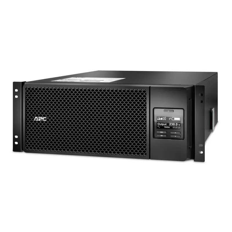 APC Smart-UPS On-Line SRT6KRMXLI - 6kW/VA, 6x C13 + 4x C19 + hardwire 1 faza wyjście, montaż w szafie, wbudowana karta NMC