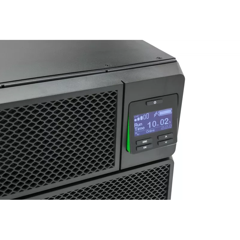 APC Smart-UPS On-Line SRT6KRMXLI - 6kW/VA, 6x C13 + 4x C19 + hardwire 1 faza wyjście, montaż w szafie, wbudowana karta NMC