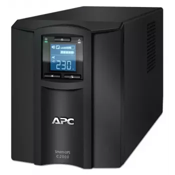 APC Smart-UPS C, Line Interactive, 2000VA, Tower, 230V, 6x IEC C13+1x IEC C19, komunikacja USB i szeregowa, AVR, graficzny LCD