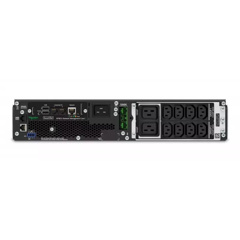 APC Smart-UPS On-Line SRT2200RMXLI-NC - 2200VA, 8x C13 i 2x C19, montaż w szafie, NMC
