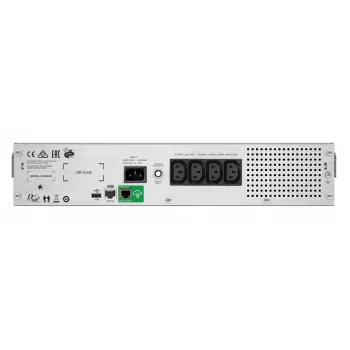APC Smart-UPS C, Line Interactive, 1000VA, Rackmount 2U, 230V, 4x IEC C13, SmartConnect, USB i RS232, AVR, LCD graficzny