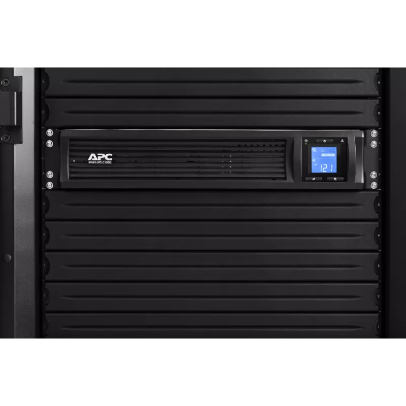 APC Smart-UPS C, Line Interactive, 1000VA, Rackmount 2U, 230V, 4x IEC C13, SmartConnect, USB i RS232, AVR, LCD graficzny