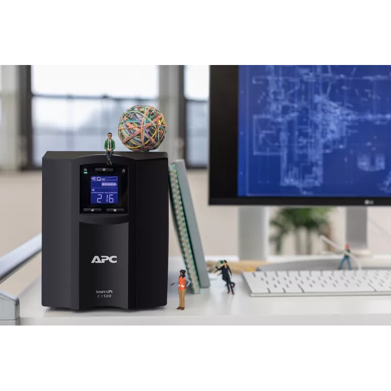 APC Smart-UPS SMC1500IC - 8x C13, USB, SmartConnect, 1500VA, Line-Interactive, 1.5 kVA, 900 W, Sine, 170 V, 300 V