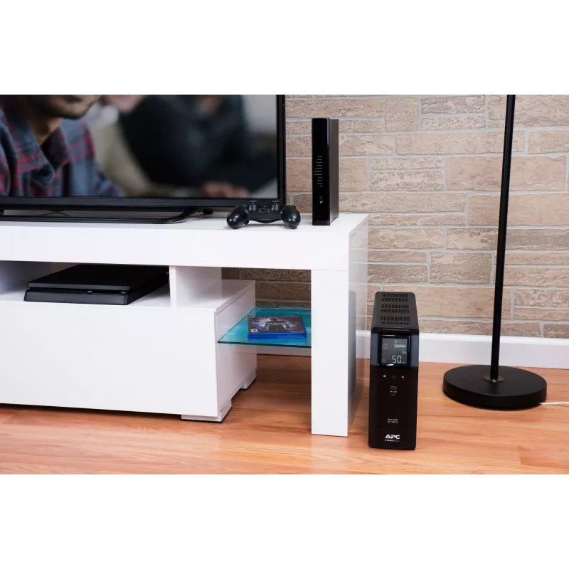 APC Back-UPS Pro, 1200VA/720W, Tower, 230V, 8 gniazd IEC C13, Sinusoida, AVR, porty USB Type A + C, LCD, Bateria wymieniana przez użytkownika