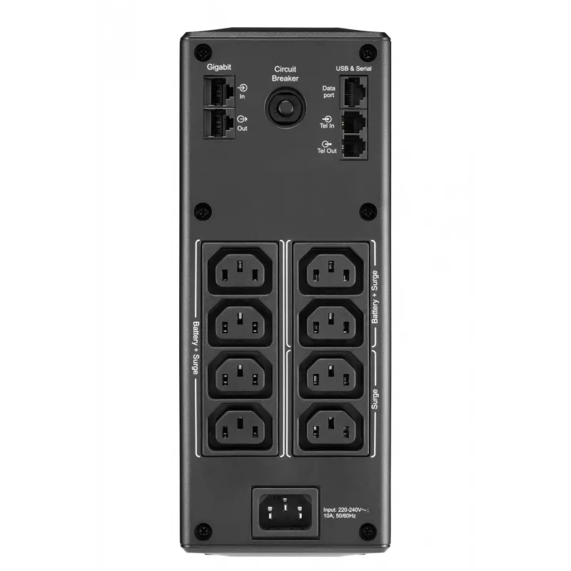 APC Back-UPS Pro, 1600VA/960W, Tower, 230V, 8x gniazda IEC C13, AVR, LCD, wymienna bateria