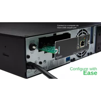 APC AP9640 Karta zarządzania siecią Smart-UPS (gen3), Karta zarządzania siecią, SmartSlot, 12,1 mm, 11,4 mm, 38 mm, 80 g