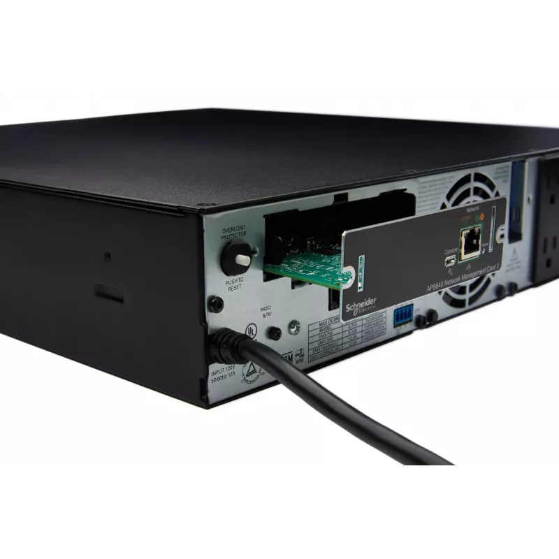 APC AP9640 Karta zarządzania siecią Smart-UPS (gen3), Karta zarządzania siecią, SmartSlot, 12,1 mm, 11,4 mm, 38 mm, 80 g
