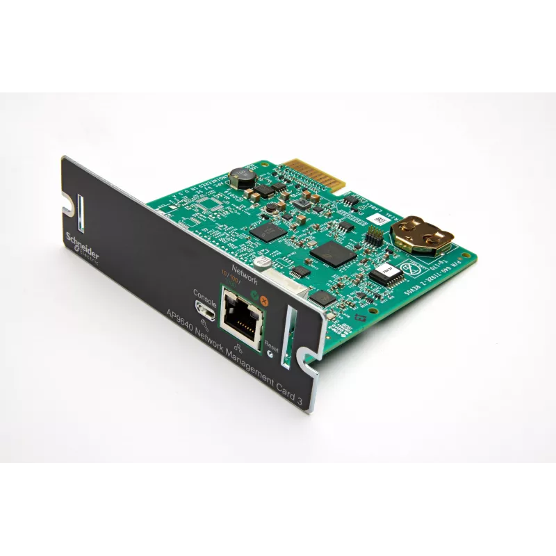 APC AP9640 Karta zarządzania siecią Smart-UPS (gen3), Karta zarządzania siecią, SmartSlot, 12,1 mm, 11,4 mm, 38 mm, 80 g