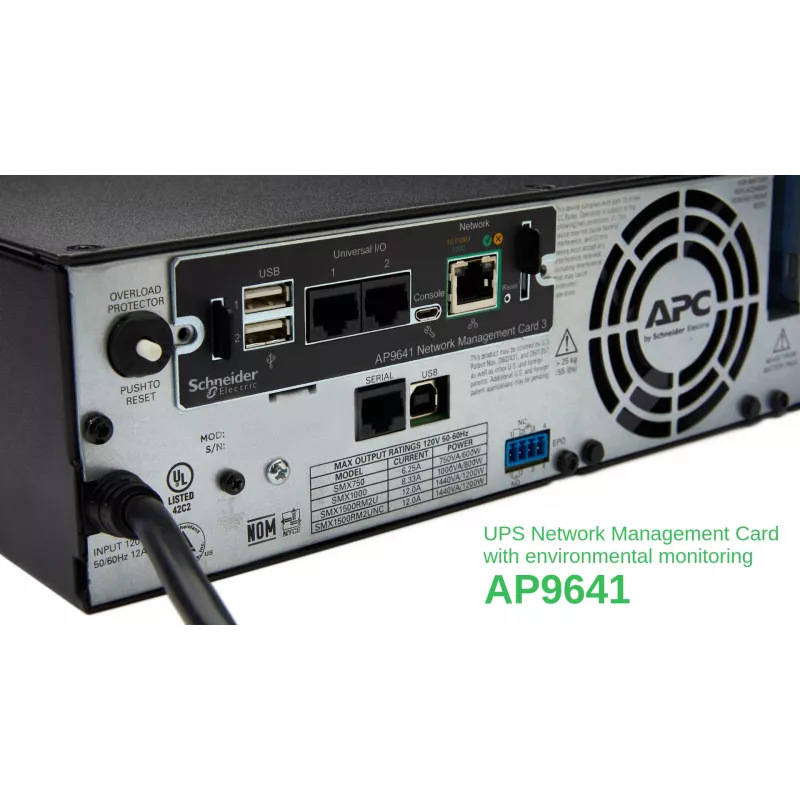 APC AP9641 Smart-UPS sieciowy Management Card (gen3) z monitorowaniem środowiska