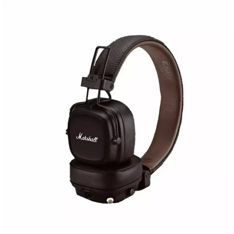 Słuchawki MARSHALL Major V — nauszne Bluetooth 5.3, 100 h bateria, USB-C, 3,5 mm, 32 Ω, 40 mm przetworniki, brązowe