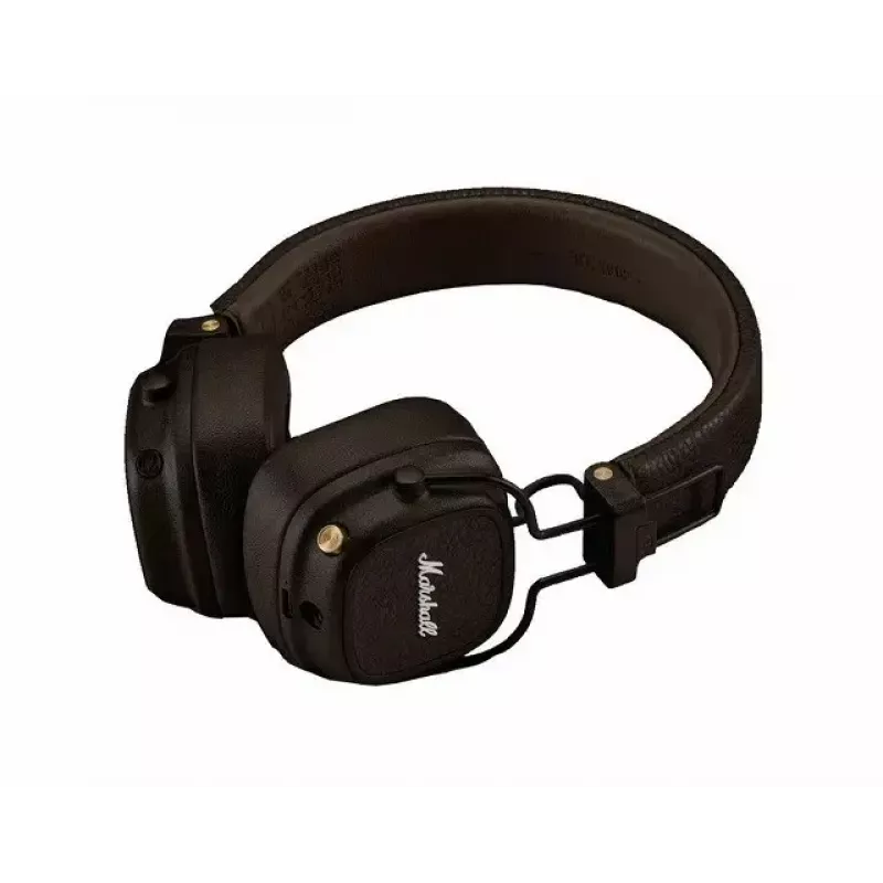 Słuchawki MARSHALL Major V — nauszne Bluetooth 5.3, 100 h bateria, USB-C, 3,5 mm, 32 Ω, 40 mm przetworniki, brązowe