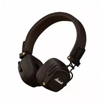 Słuchawki MARSHALL Major V — nauszne Bluetooth 5.3, 100 h bateria, USB-C, 3,5 mm, 32 Ω, 40 mm przetworniki, brązowe