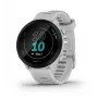 Smartwatch GARMIN Forerunner 55 — 42 mm okrągły zegarek sportowy, GPS/GLONASS/Galileo, bateria 14 dni, 5 ATM, biały silikonowy pasek