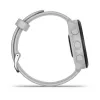 Smartwatch GARMIN Forerunner 55 — 42 mm okrągły zegarek sportowy, GPS/GLONASS/Galileo, bateria 14 dni, 5 ATM, biały silikonowy pasek