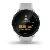Smartwatch GARMIN Forerunner 55 — 42 mm okrągły zegarek sportowy, GPS/GLONASS/Galileo, bateria 14 dni, 5 ATM, biały silikonowy pasek