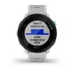 Smartwatch GARMIN Forerunner 55 — 42 mm okrągły zegarek sportowy, GPS/GLONASS/Galileo, bateria 14 dni, 5 ATM, biały silikonowy pasek