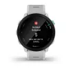 Smartwatch GARMIN Forerunner 55 — 42 mm okrągły zegarek sportowy, GPS/GLONASS/Galileo, bateria 14 dni, 5 ATM, biały silikonowy pasek