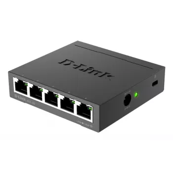 D-Link DGS-105 Niezarządzalny przełącznik L2 Gigabit Ethernet (10/100/1000) Czarny