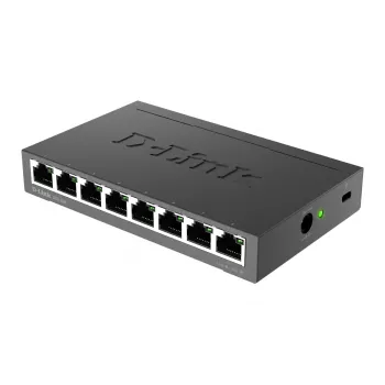 D-Link DGS-108 Niezarządzalny przełącznik L2 Gigabit Ethernet (10/100/1000) Czarny