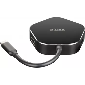 D-Link 4-w-1 Hub USB-C z HDMI i Power Delivery