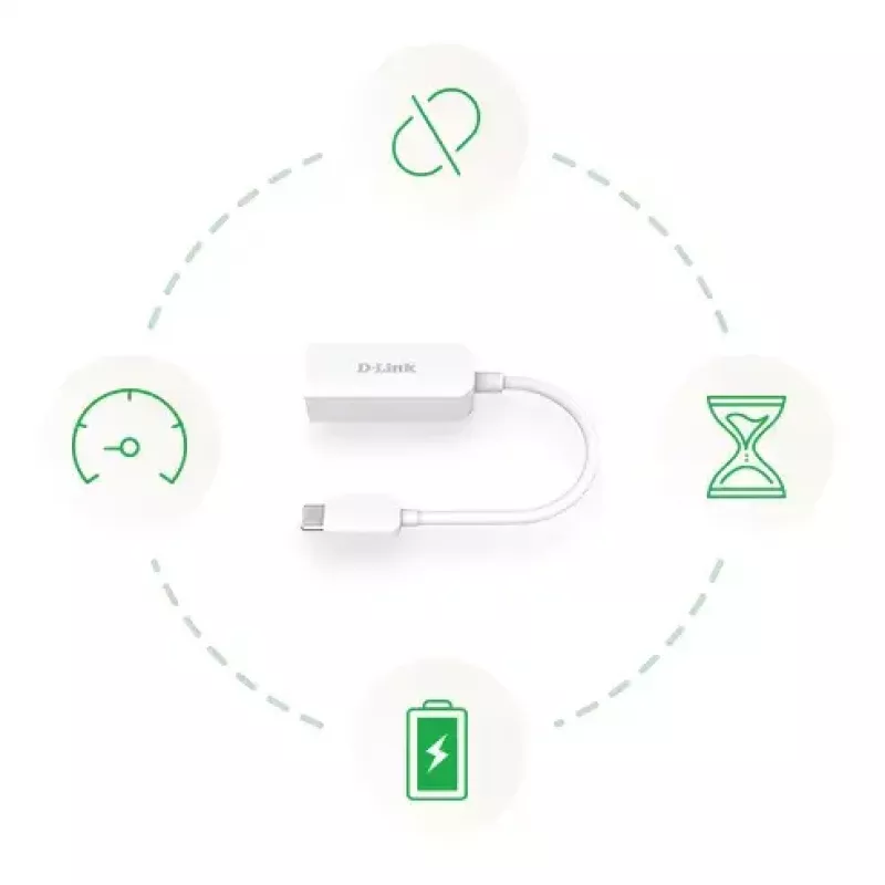 Adapter Ethernet D-Link DUB-E250 USB-C do 2.5G