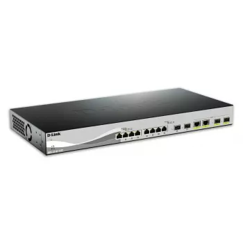 Przełącznik sieciowy D-Link DXS-1210-12TC/E Managed L2 10G Ethernet (100/1000/10000) 1U Czarny, Srebrny