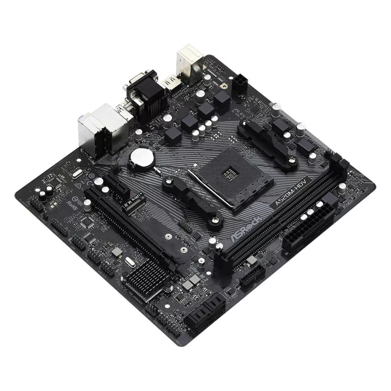 Płyta główna ASRock A520M-HDV AM4 AMD A520 2x DDR4 USB 3.2 SATA 3 7.1-kanałowe HD Audio mATX