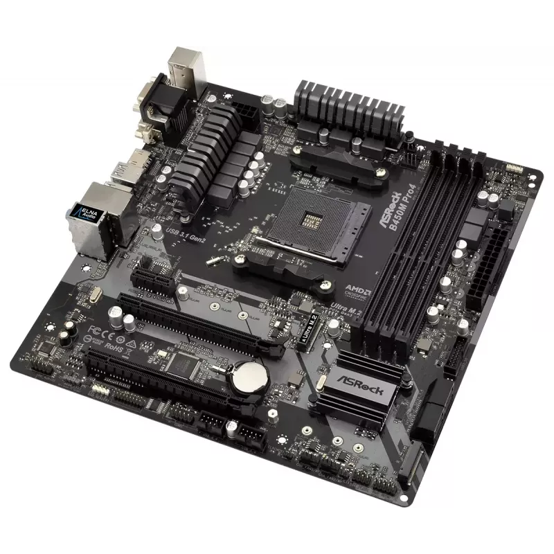 Płyta główna ASRock B450M PRO4 AMD B450 Socket AM4 micro ATX