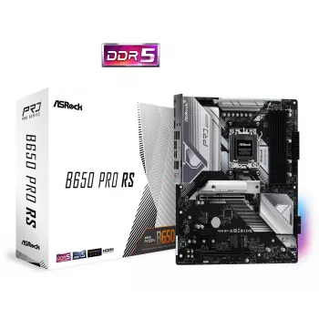 Płyta główna ASRock B650 Pro RS — ATX, Socket AM5, AMD B650, DDR5, 4 DIMM, 128 GB, 2.5Gb LAN, 1x M.2, HDMI, DisplayPort