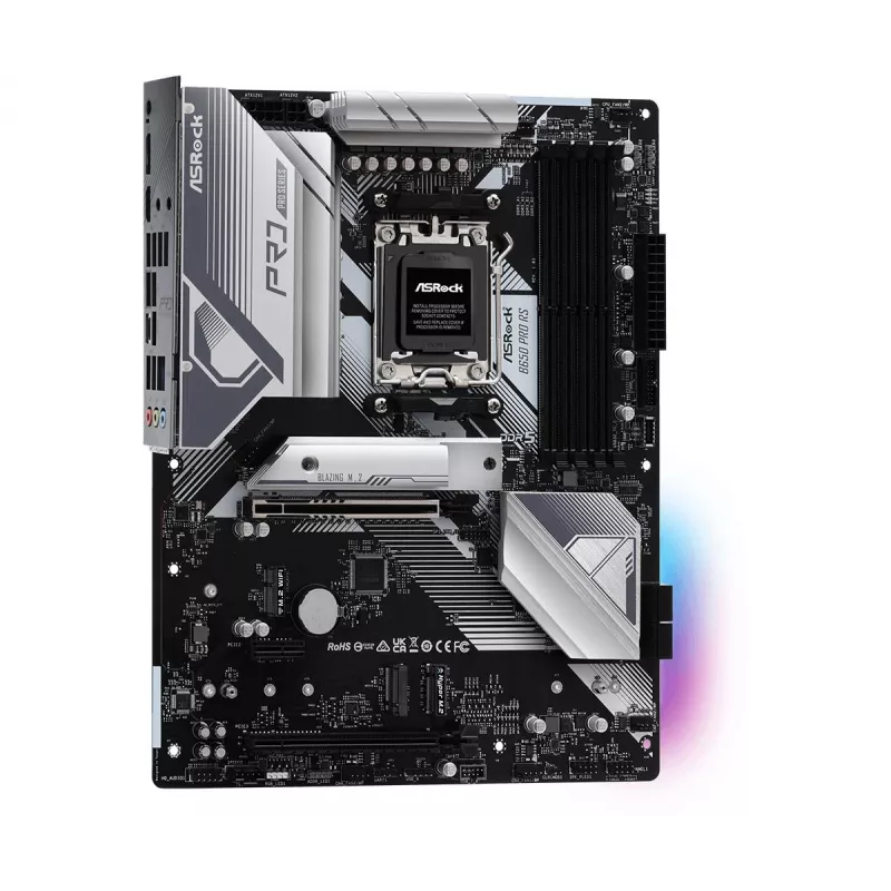 Płyta główna ASRock B650 Pro RS — ATX, Socket AM5, AMD B650, DDR5, 4 DIMM, 128 GB, 2.5Gb LAN, 1x M.2, HDMI, DisplayPort