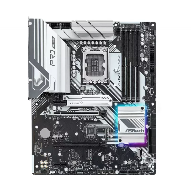 Płyta główna ASRock Z790 Pro RS — Intel Z790, LGA 1700, ATX, DDR5, 4 DIMM, 128GB, 2.5Gb LAN
