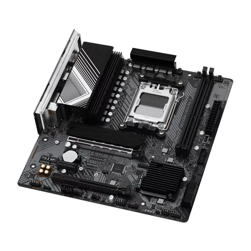 Płyta główna ASRock B650M-HDV/M.2 micro ATX — AMD B650, Socket AM5, DDR5, 2 gniazda pamięci, 64 GB, M.2 i SATA III