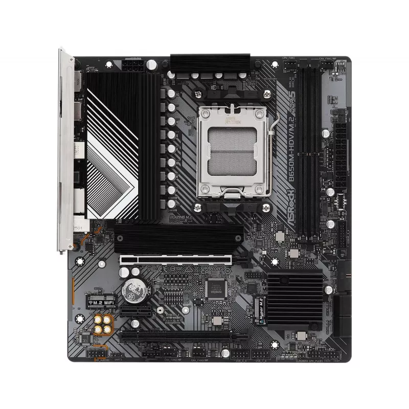 Płyta główna ASRock B650M-HDV/M.2 micro ATX — AMD B650, Socket AM5, DDR5, 2 gniazda pamięci, 64 GB, M.2 i SATA III