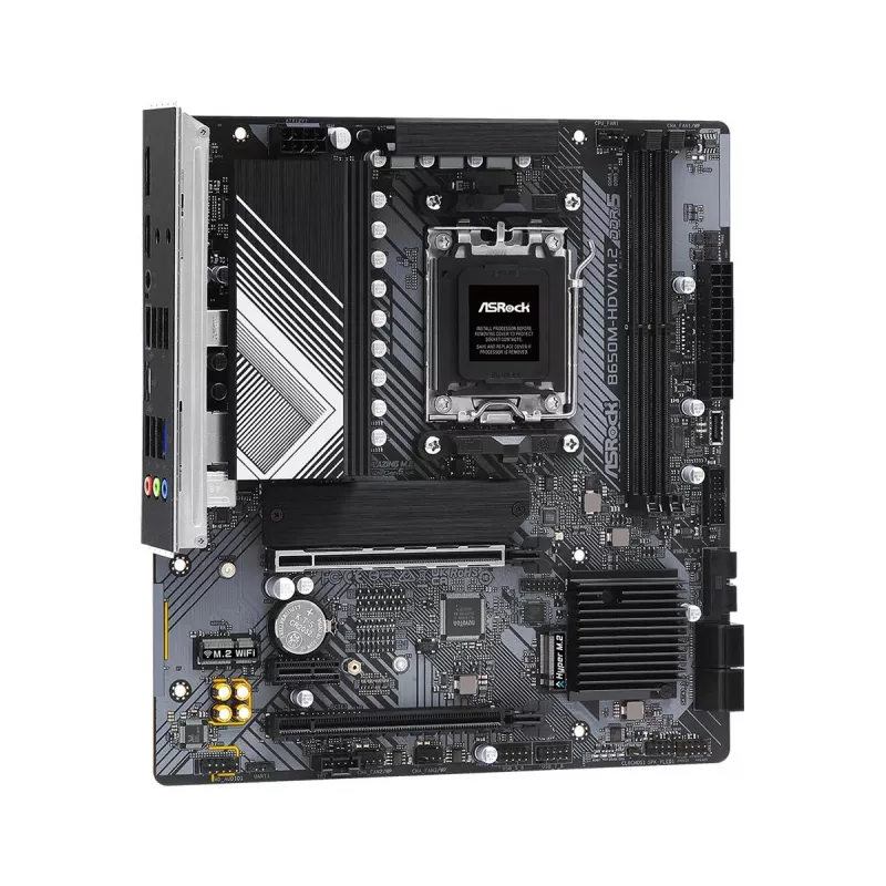 Płyta główna ASRock B650M-HDV/M.2 micro ATX — AMD B650, Socket AM5, DDR5, 2 gniazda pamięci, 64 GB, M.2 i SATA III