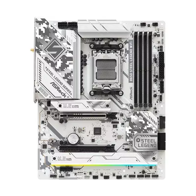 Płyta główna ASRock B650 Steel Legend WiFi — AMD B650, Socket AM5, ATX, DDR5, 4x DIMM, 192GB, Wi‑Fi 6E, 2.5Gb LAN