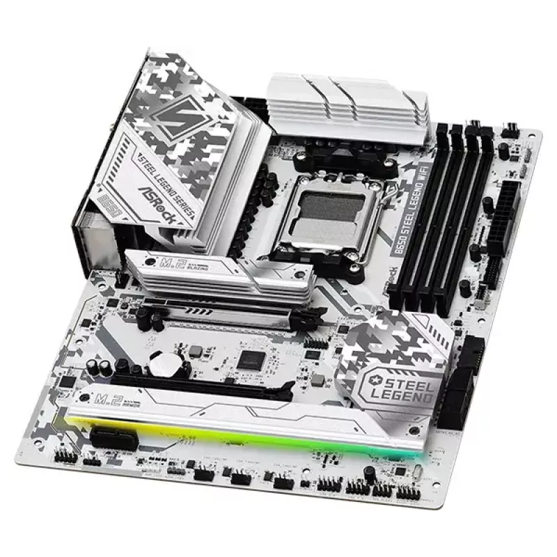 Płyta główna ASRock B650 Steel Legend WiFi — AMD B650, Socket AM5, ATX, DDR5, 4x DIMM, 192GB, Wi‑Fi 6E, 2.5Gb LAN