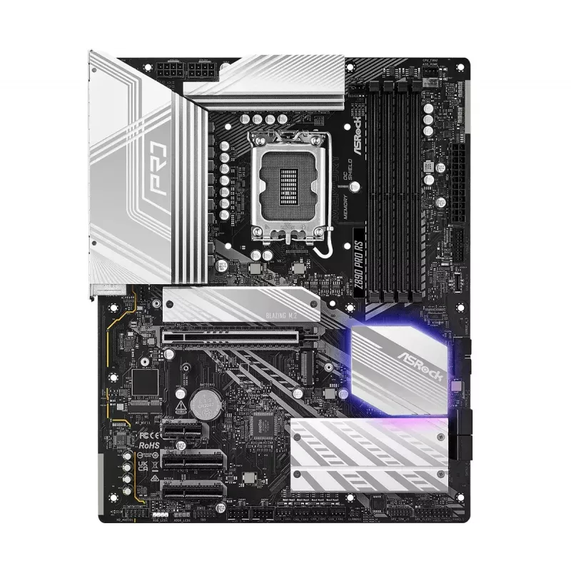 Płyta główna ASRock Z890 Pro RS — Intel Z890, LGA 1851, ATX, 4x gniazda DDR5, PCIe Gen5 x16, 2.5Gb LAN, Thunderbolt 4