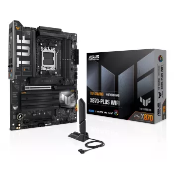 Płyta główna ASUS TUF GAMING X870-PLUS WIFI — AMD X870, Socket AM5, ATX, DDR5, 4 DIMM, Wi‑Fi 7, Bluetooth 5.4