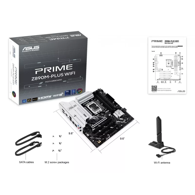 Płyta główna ASUS PRIME Z890M-PLUS WIFI Intel Z890 LGA 1851 micro ATX