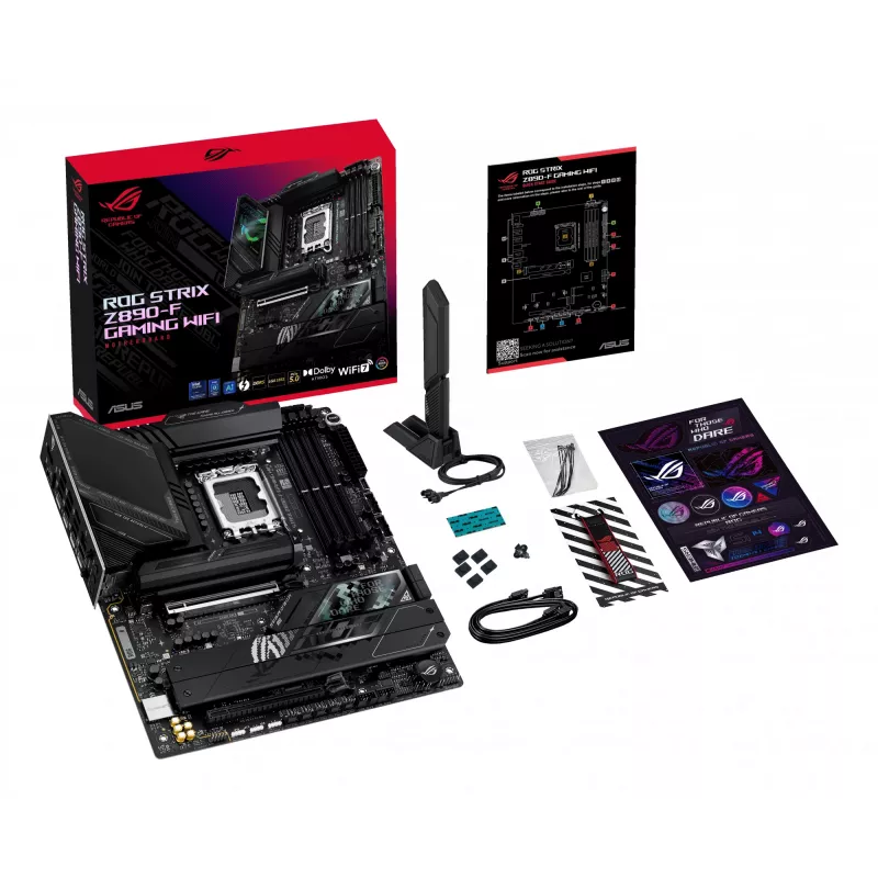 Płyta główna ASUS ROG STRIX Z890-F GAMING WIFI — Intel Z890, LGA 1851, ATX, DDR5, 4x DIMM, 192GB, Wi‑Fi 7, Bluetooth 5.4