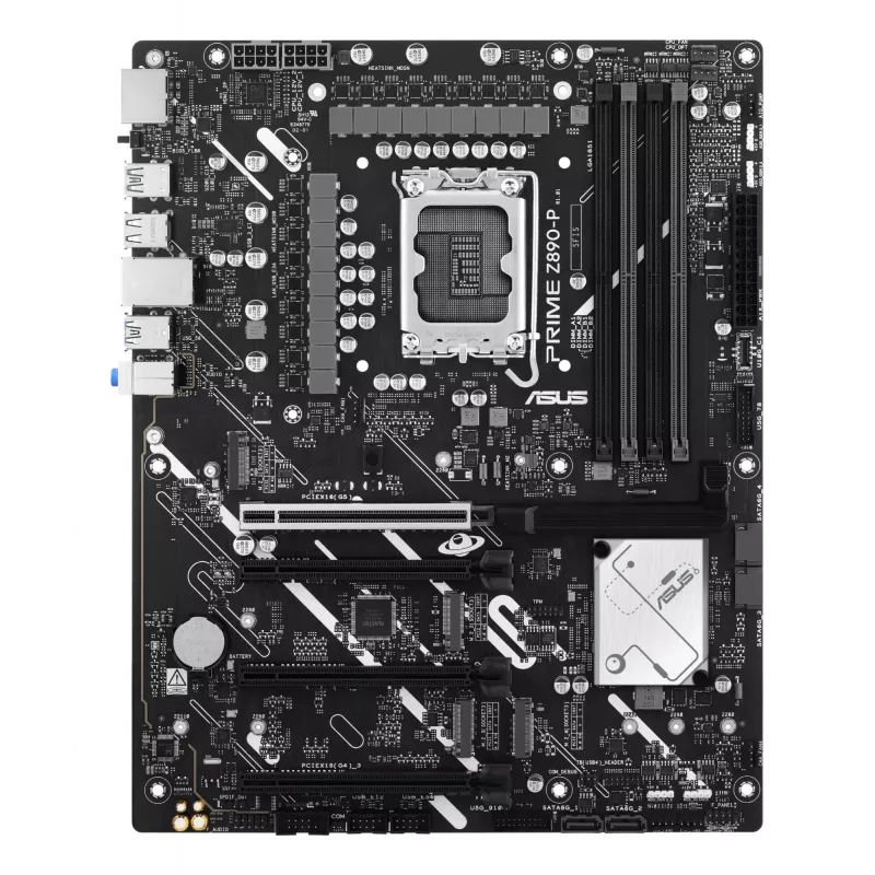 Płyta główna ASUS PRIME Z890-P — Intel Z890, LGA 1851, ATX, DDR5, 4x DIMM, 192 GB, 4x M.2, 2.5Gb LAN, HDMI 2.1, 1x USB-C