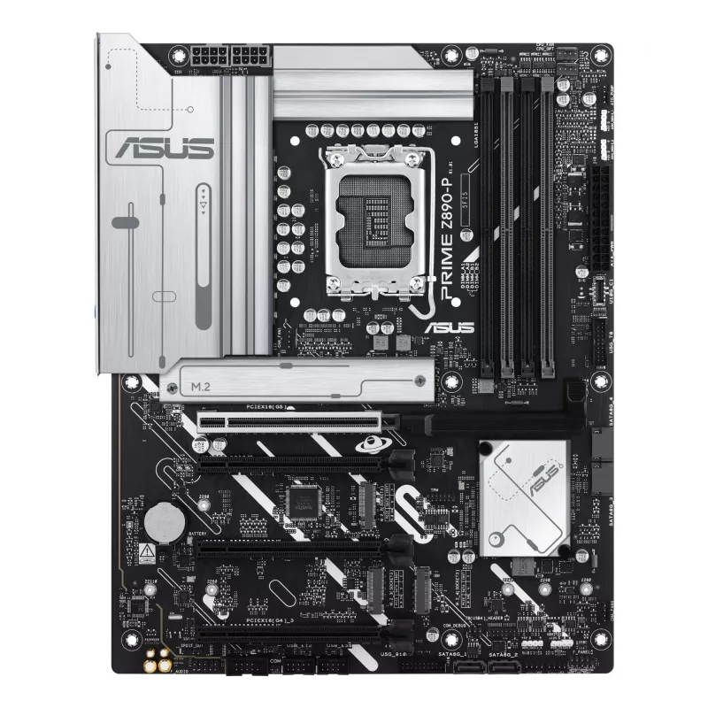 Płyta główna ASUS PRIME Z890-P — Intel Z890, LGA 1851, ATX, DDR5, 4x DIMM, 192 GB, 4x M.2, 2.5Gb LAN, HDMI 2.1, 1x USB-C