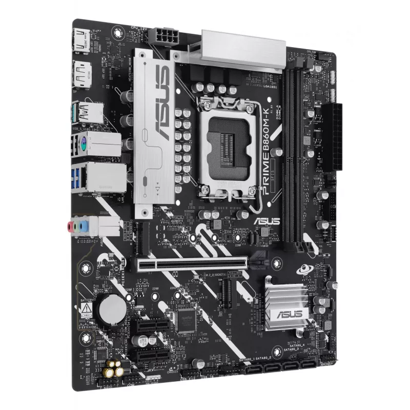 Płyta główna ASUS PRIME B860M-K — Intel B860, LGA 1851, micro ATX, DDR5, 2x M.2, 2 DIMM, 2.5Gb LAN