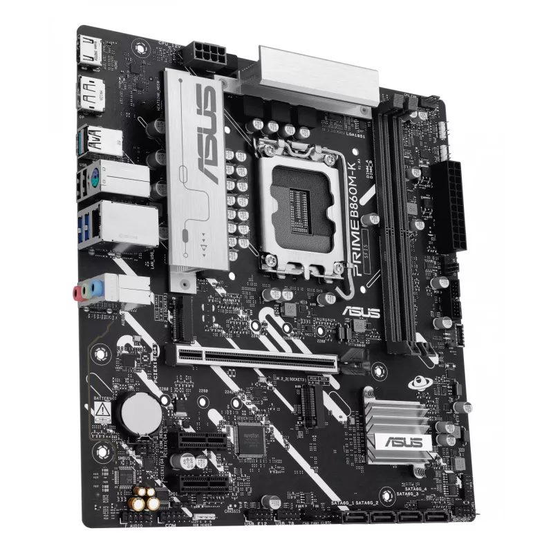 Płyta główna ASUS PRIME B860M-K — Intel B860, LGA 1851, micro ATX, DDR5, 2x M.2, 2 DIMM, 2.5Gb LAN