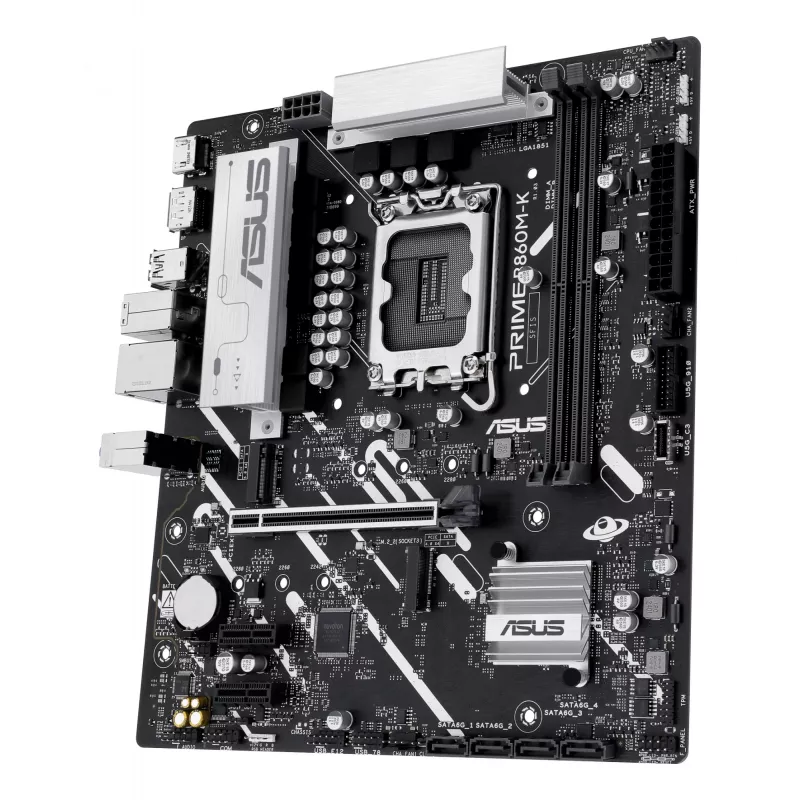 Płyta główna ASUS PRIME B860M-K — Intel B860, LGA 1851, micro ATX, DDR5, 2x M.2, 2 DIMM, 2.5Gb LAN