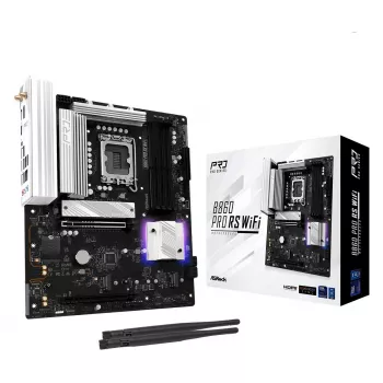 Płyta główna ASRock B860 Pro RS WiFi Intel B860 LGA1851 ATX, 4x sloty DDR5, 256GB, Wi‑Fi 6E, 2.5GbE